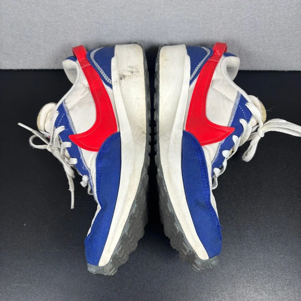 Nike Waffle Debut Swoosh Phantom Blue Red DV0527-001 Men's Size 8.5 Sneakers